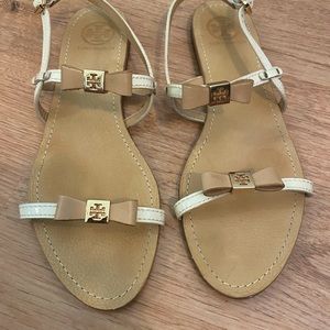Tory Burch Sandals Size 10 Bow Detail